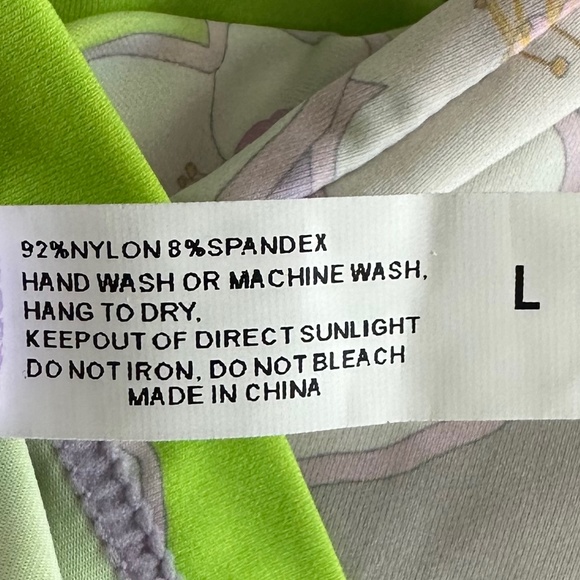Cynthia Rowley Printed Rashguard Pink/Green Cherry Blossom Large NWT Beach Swim - Picture 13 of 16